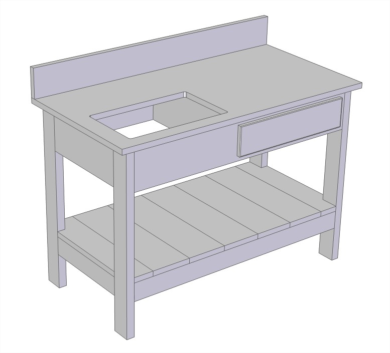 CAD Design Potting Bench 